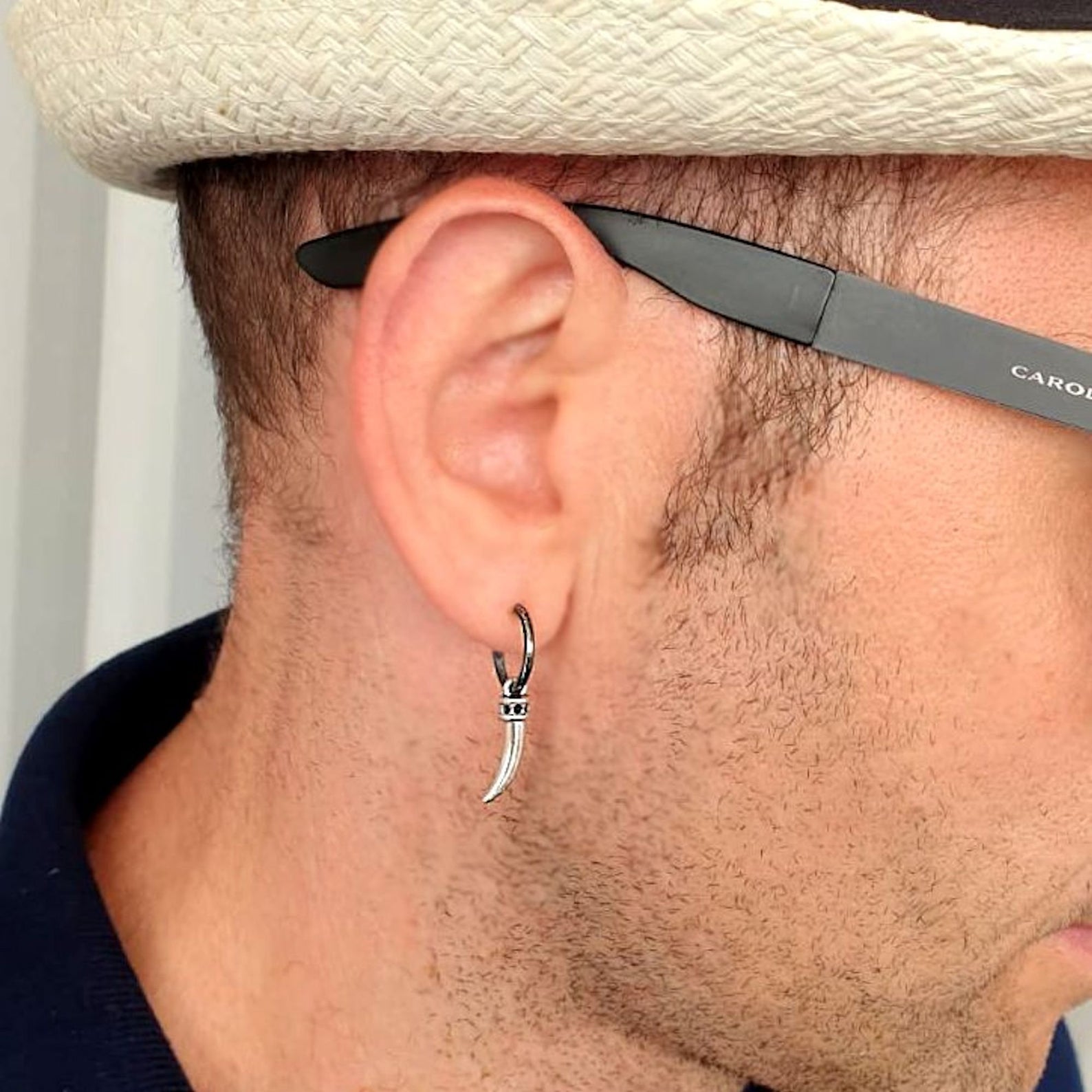 Dice Dangle Earring for Men - Charm Drop Earring - Jewelry for Men - Nadin  Art Design - Personalized Jewelry
